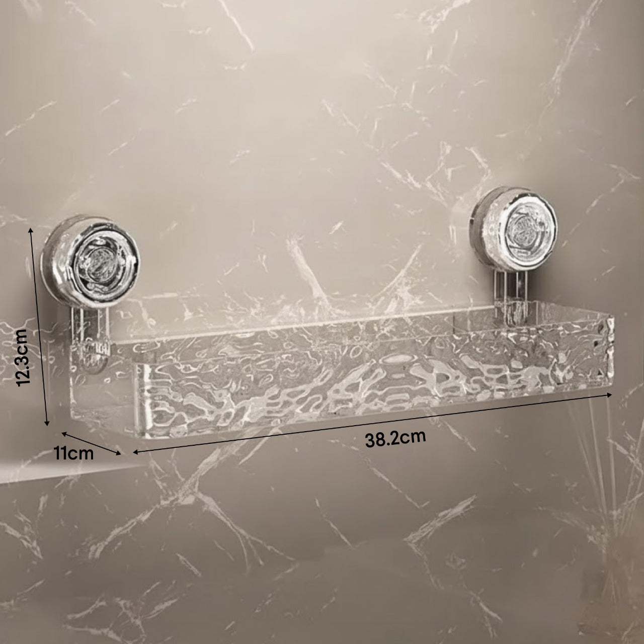 Wall Mounted Suction Cup Storage Holder for Bathroom Shower Supplies