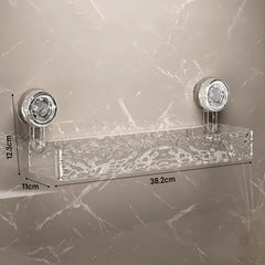 Wall Mounted Suction Cup Storage Holder for Bathroom Shower Supplies