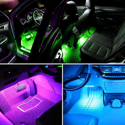 Car Interior LED Strip Light (Multicolor), Sound Sync Atmosphere Light