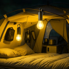 USB C Rechargeable Outdoor Camping Lantern Bulb with Hanging Hook