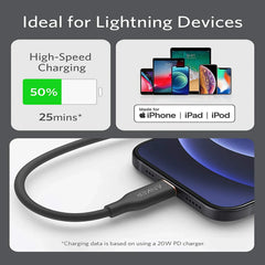 كابل Anker PowerLine III Flow USBC مع موصل Lightning بطول 6 أقدام (1.8 متر)
