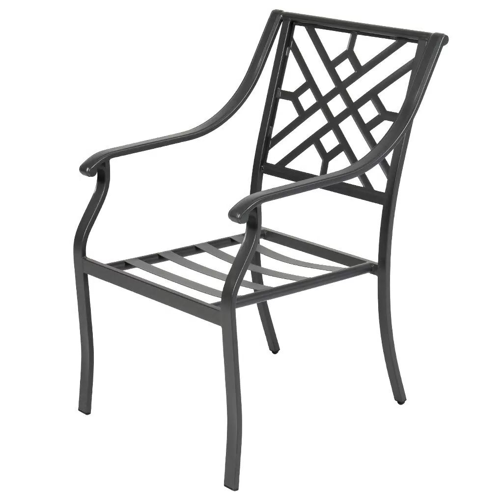 Outdoor Garden Furniture Set - 4 CHAIRS + TABLE Setup