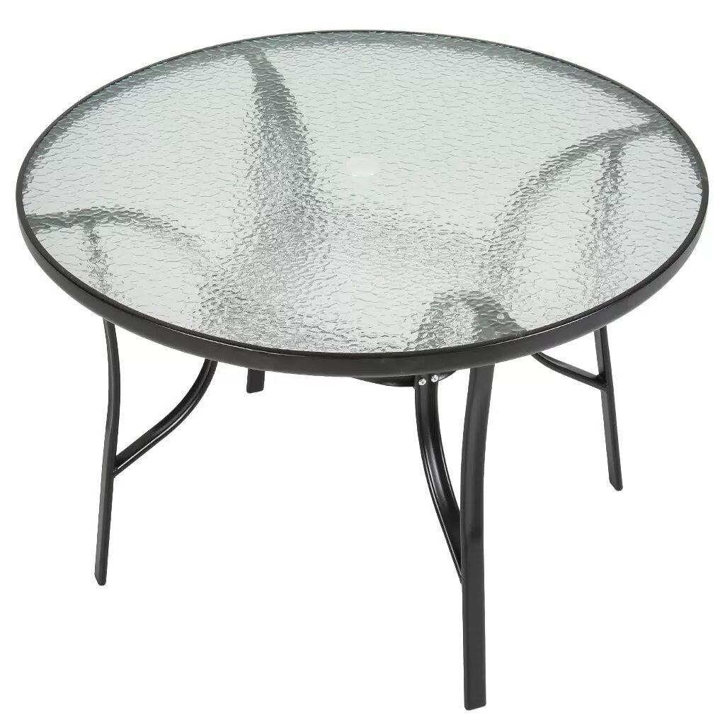 Outdoor Garden Furniture Set - 4 CHAIRS + TABLE Setup