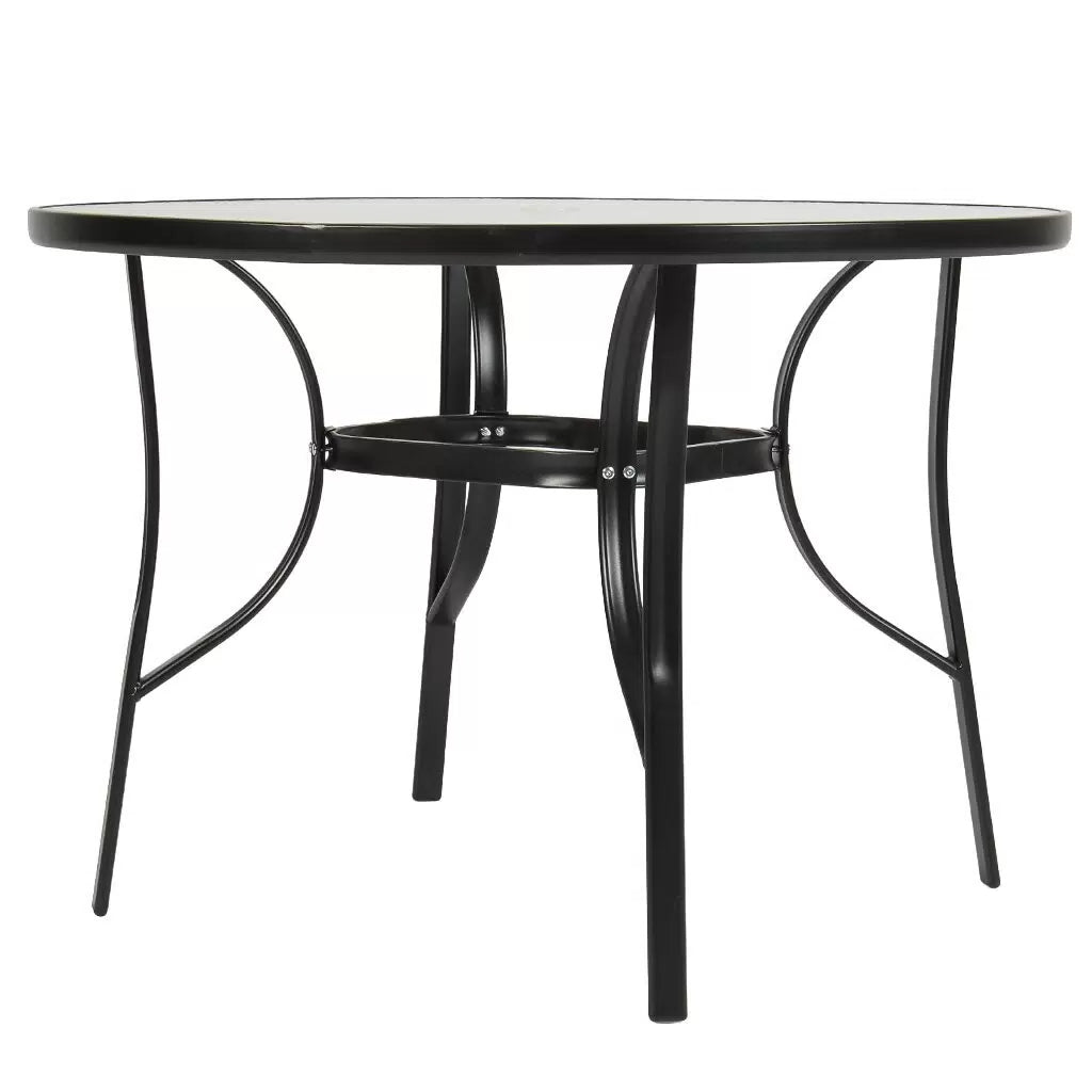 Outdoor Garden Furniture Set - 4 CHAIRS + TABLE Setup