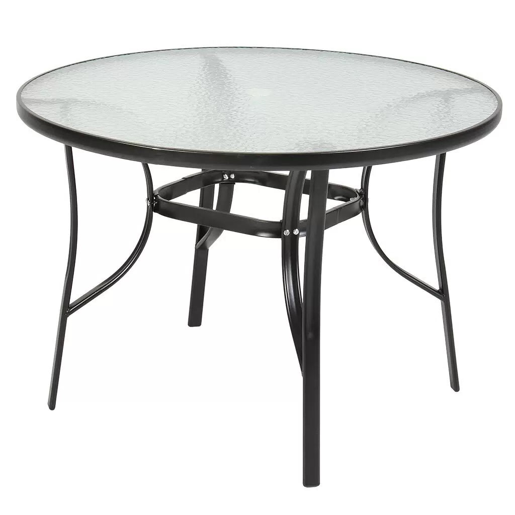 Outdoor Garden Furniture Set - 4 CHAIRS + TABLE Setup