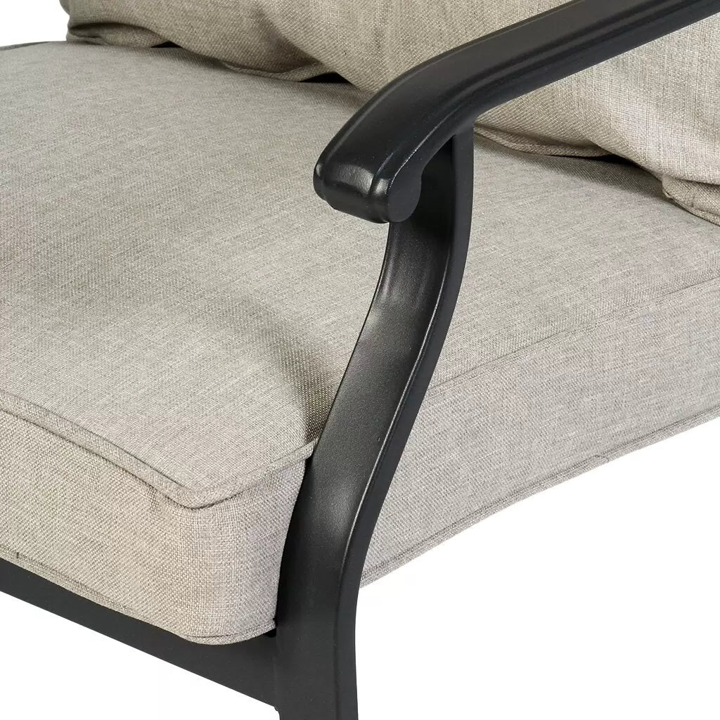 Outdoor Garden Furniture Set - 4 CHAIRS + TABLE Setup