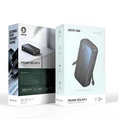 Green Lion PD20W Solar 2 Fast Charging 20000mAh Power Bank