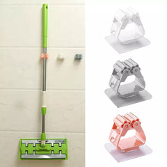 Wall Mounted Mop and Broom Holder Clip (Random Color)