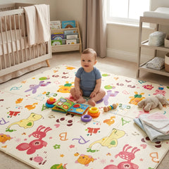 Baby Play Mat, Folding Baby Crawling Two Sided Play Mat Playmat - P