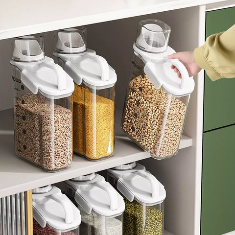 2.8L Airtight Rice Grain Cereal Storage Container Food Dispenser