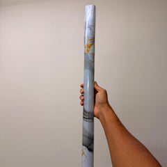 Self Adhesive Waterproof PVC Wallpaper Sticker for Kitchen, Cupboard, Storage Shelves and Table B