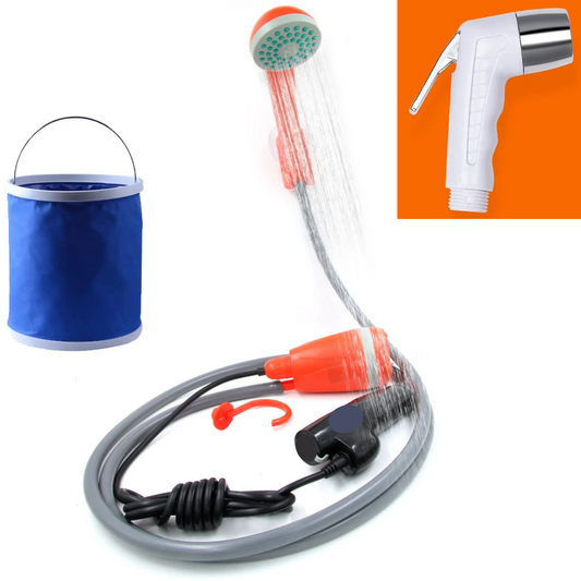 Portable Electric Outdoor Camping Shower Pump Set