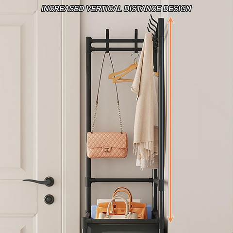 Coat Stand for the Hallway, Versatile Coat Stand with Shoe Storage Rack