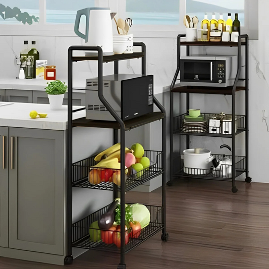 Multi Purpose Kitchen Storage Organizer Trolley Rack