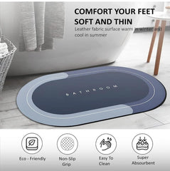 Quick Dry Super Absorbent Non-slip Bathroom Floor Mat [40x60 CM]