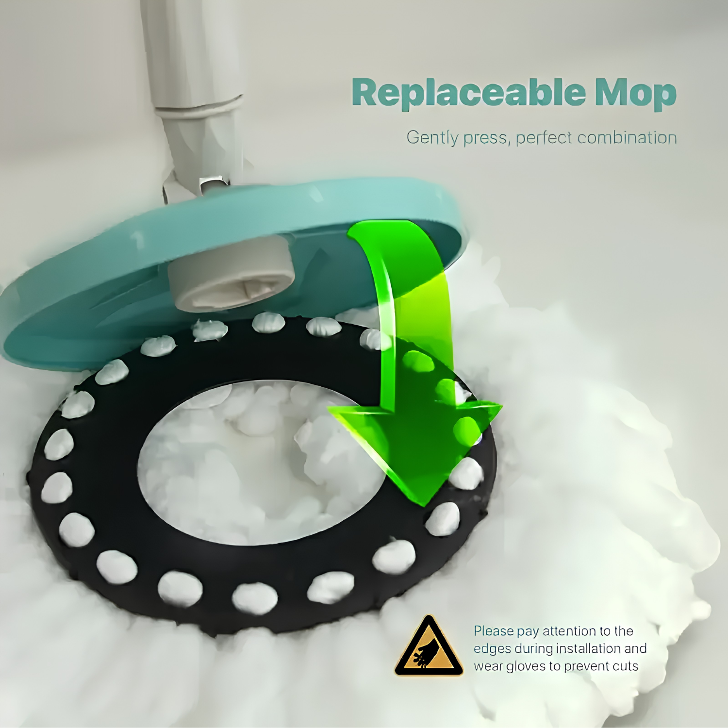 Mgagic Mop 360° Spin Mop Bucket Set
