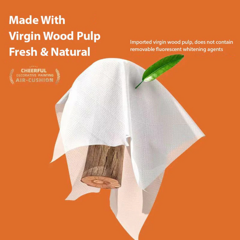 4x Ply Extra Thick Premium Tissue Paper - Soft & Skin-Friendly Tissues (Pack of 4 Bags)