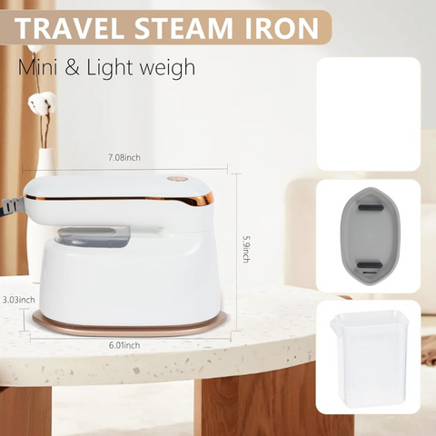 Electric Steam Iron with Visible Water Tank, for Travelers